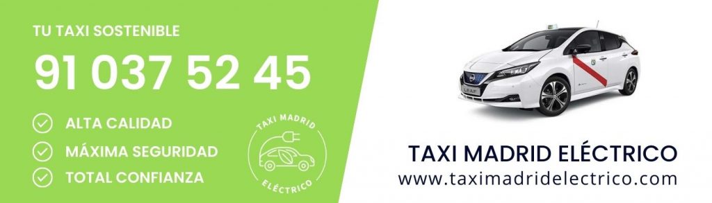 Taxi electrico Madrid llamar Banner
